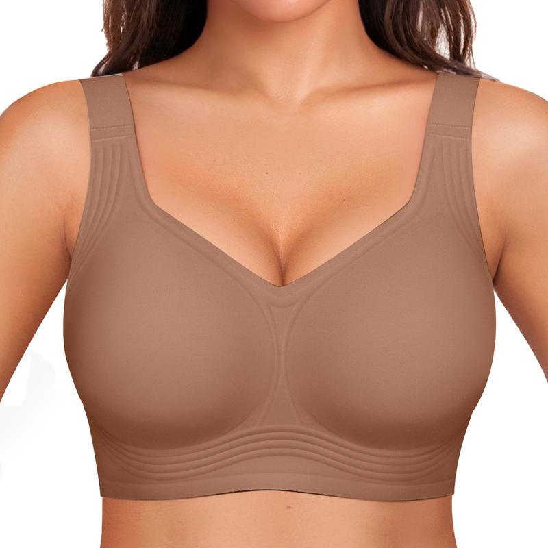 Full-Coverage Wire-Free Jelly Bra – Natural Shape & Comfort