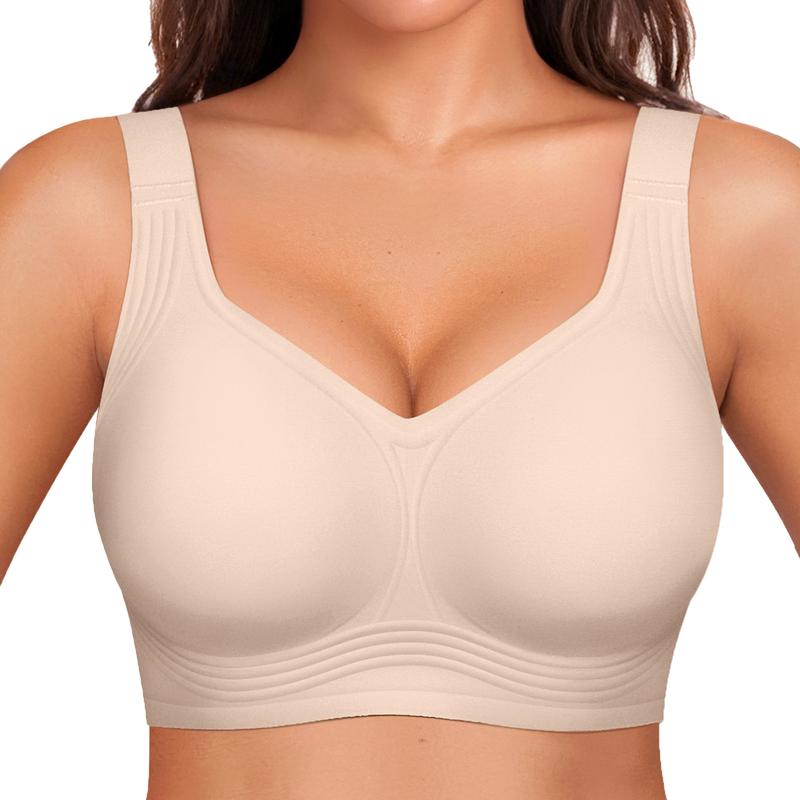 Full-Coverage Wire-Free Jelly Bra – Natural Shape & Comfort